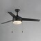 Maxim Lighting Trio 52'' 3-Blade Fan w Pull Chain, Black/Walnut 89906FTBKWN - alternate 4